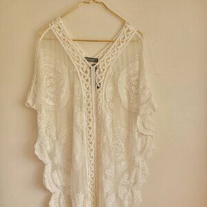 Accessory St New York Women Top Blouse summer Plus One size White